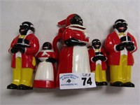 Various Aunt Jemima & Uncle Moses Shakers