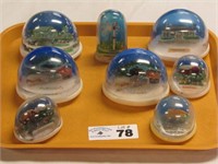Various Lancaster/Hershey Snow Globes