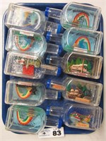 Various Souvenir Bottle-Type Snow Globes
