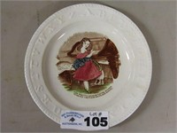 Early Child At Piano ABC Plate