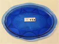 Cobalt Depression Platter