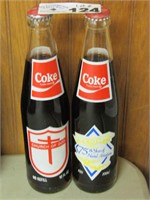 Pair of Coca Cola Collector Bottles
