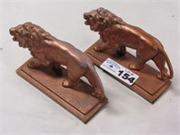 Pair of Lion Book Ends