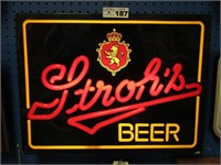 Stroh's Beer Light Up Sign