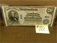 1905 Ser. $20 Nat. Currency "The Merchants Nat. -