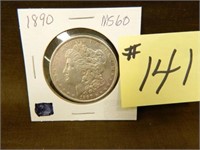 1890 Morgan Silver Dollar MS60