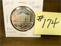 2013 1 oz. .999 Fine Silver "1.50 Euro" Piece