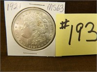 1921 Morgan Silver Dollar MS63