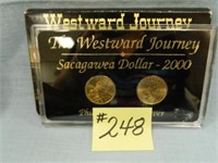 (2) 2000 Sacagawea "The Westward Journey" Dollars