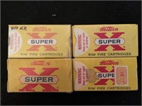 Lot of .Super X 22 rounds. Four boxes brand new