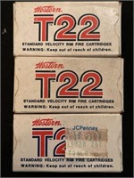 Lot of Western T22 rounds. 3 boxes brand new and
