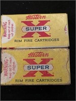 Lot of Western Super X 22 short rounds. 2 boxes