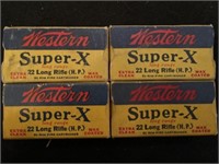 Lot of Western Super X HP 22 rounds. 4 boxes