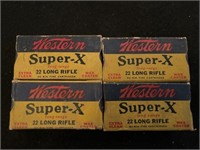 Lot of Western Super X 22 rounds. 4 boxes brand
