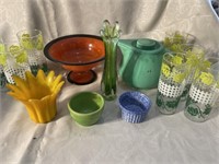 Fun colored glass miscellaneous collection