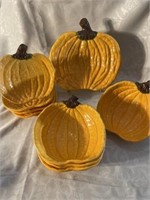 Pumpkin dish set one serving tray for plates for