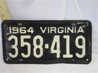 1 1964 License Plate