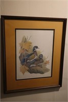 Framed Picture of Wood Ducks by John W Taylor