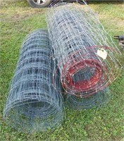 3 partial rolls of new fence