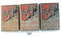 3 pcs. Antique The Boy Scouts Books