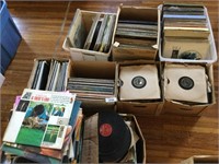 Large Multi-Box Lot of Record Albums