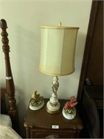 FINE VINTAGE PORCELAIN LAMP- TIMES TWO