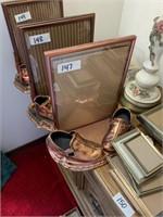 VINTAGE BRONZE BABY SHOES AND FRAME