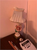 PORCELAIN FLORAL LAMP