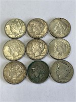 (9) Peace Dollars