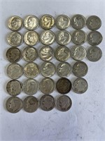 (32) 1964 or Older Roosevelt Dimes