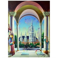 Ferjo, "Historic Vienna" Original Painting on Canv