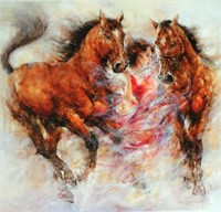 Gary Benfield "Spirit III" Giclee on Canvas