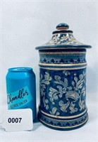 VTG Biagioli Gubbio Hand Painted Canister w/Lid