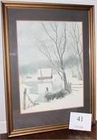 Three framed prints-Larry Dodson Winter