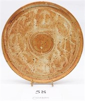 Servingware-stoneware platter 13" stamped with