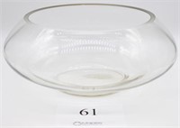 Glass punch bowl with cups-Bowl measures 7" tall