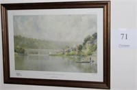 Framed prints by Paul Sawyier-"River Pathway" 19"