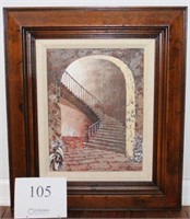 Framed paintings-Chatelain 75 set of two 22" tall