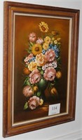 Framed painting 44" tall by 32" wide