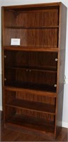 Shelves-one with glass doors 77" tall by 36" wide