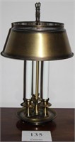 Vintage brass 3 light lamp 24.5" tall