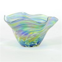 Glass Eye Studios, "Mini Wave Bowl (Bonnet Twist)"