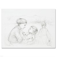 "Playful Mother and Baby" Limited Edition Lithogra