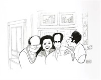 Al Hirschfeld- Original Lithograph on Paper "Seinf