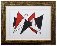 Alexander Calder- Lithograph "DLM141 - Triangles r