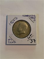 MS High Grade 1967-P Kennedy Silver Half Dollar