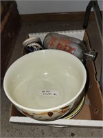 HALL MIXING BOWLS & OTHER PLATES & BOWLS