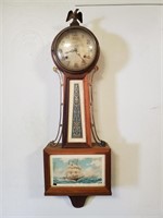 Vintage WHITNEY, NEW HAVEN banjo clock
