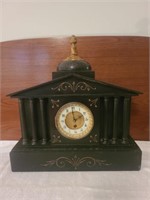 Ornate Antique Slate Mantle Clock