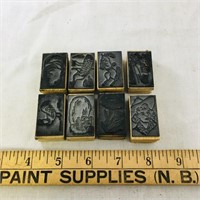 Lot Of Vintage Assorted Childrens Stamp Blocks